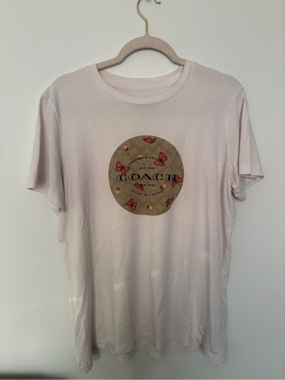 Coach Floral Signature Square Classic T-Shirt in white - Size Medium